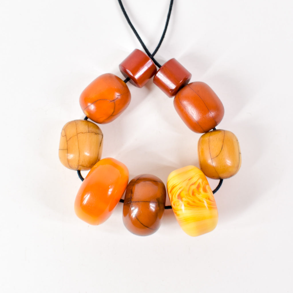 Mixed Faux Amber Trade Beads Henry Collection