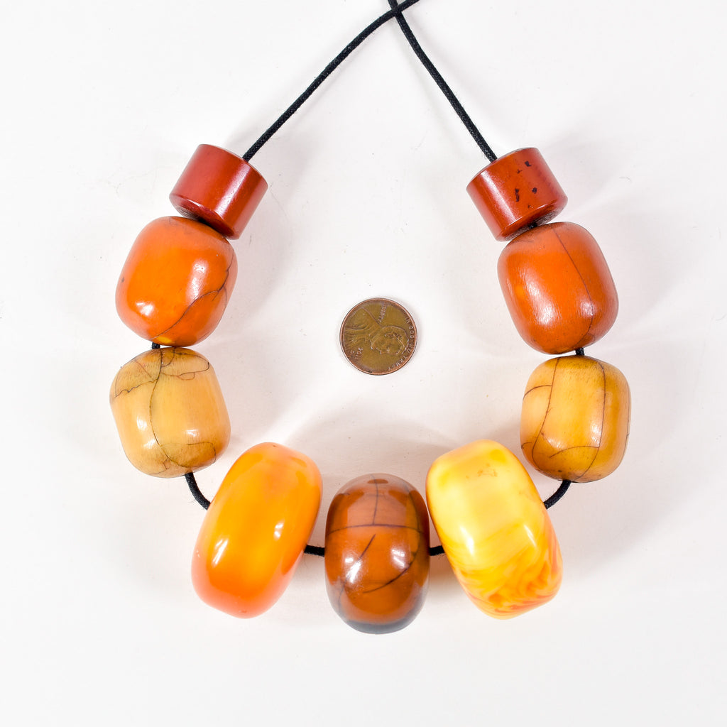 Mixed Faux Amber Trade Beads Henry Collection
