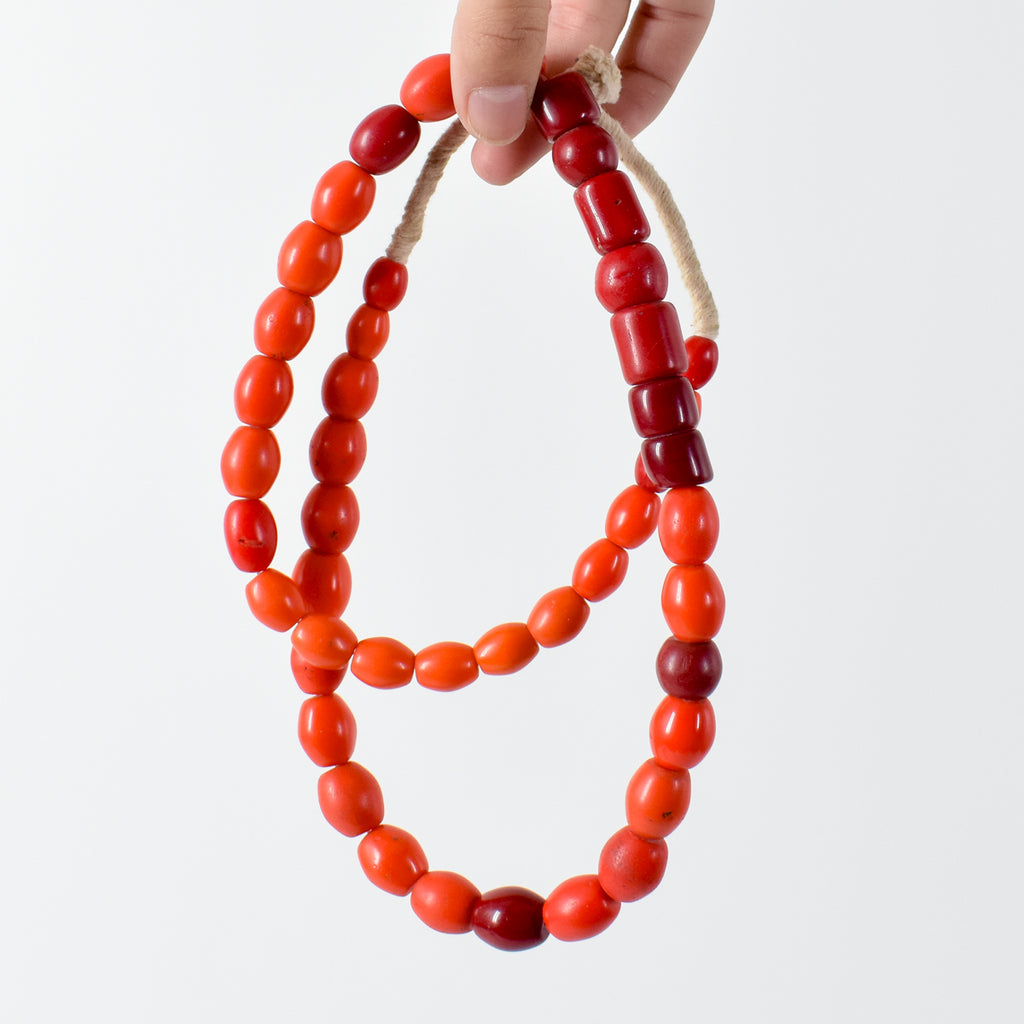 Mixed Red Bohemian Trade Beads