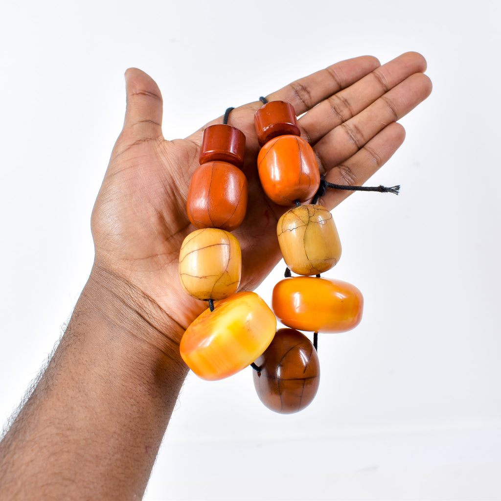 Mixed Faux Amber Trade Beads Henry Collection