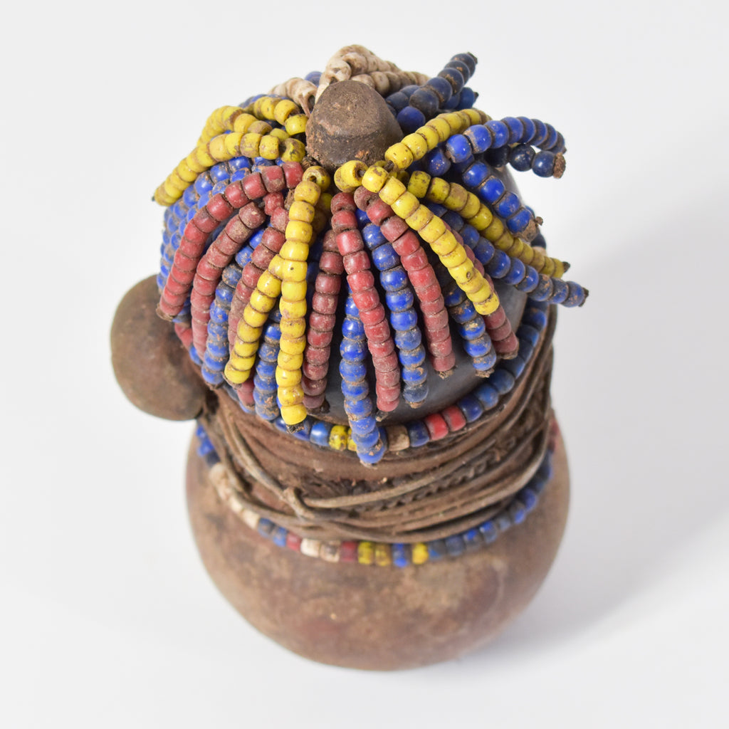 Nyamwezi Beaded Fertility Doll Gourd Tanzania