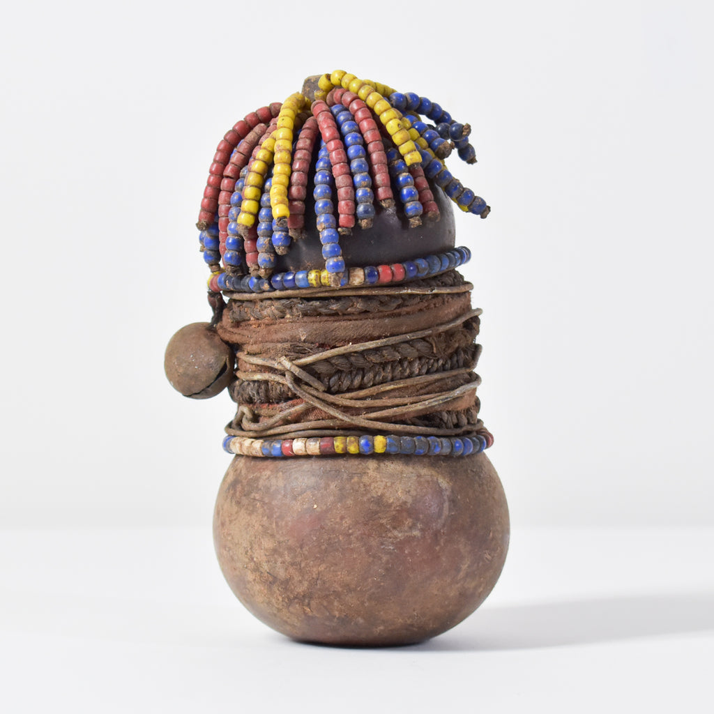 Nyamwezi Beaded Fertility Doll Gourd Tanzania