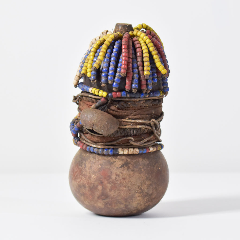 Nyamwezi Beaded Fertility Doll Gourd Tanzania