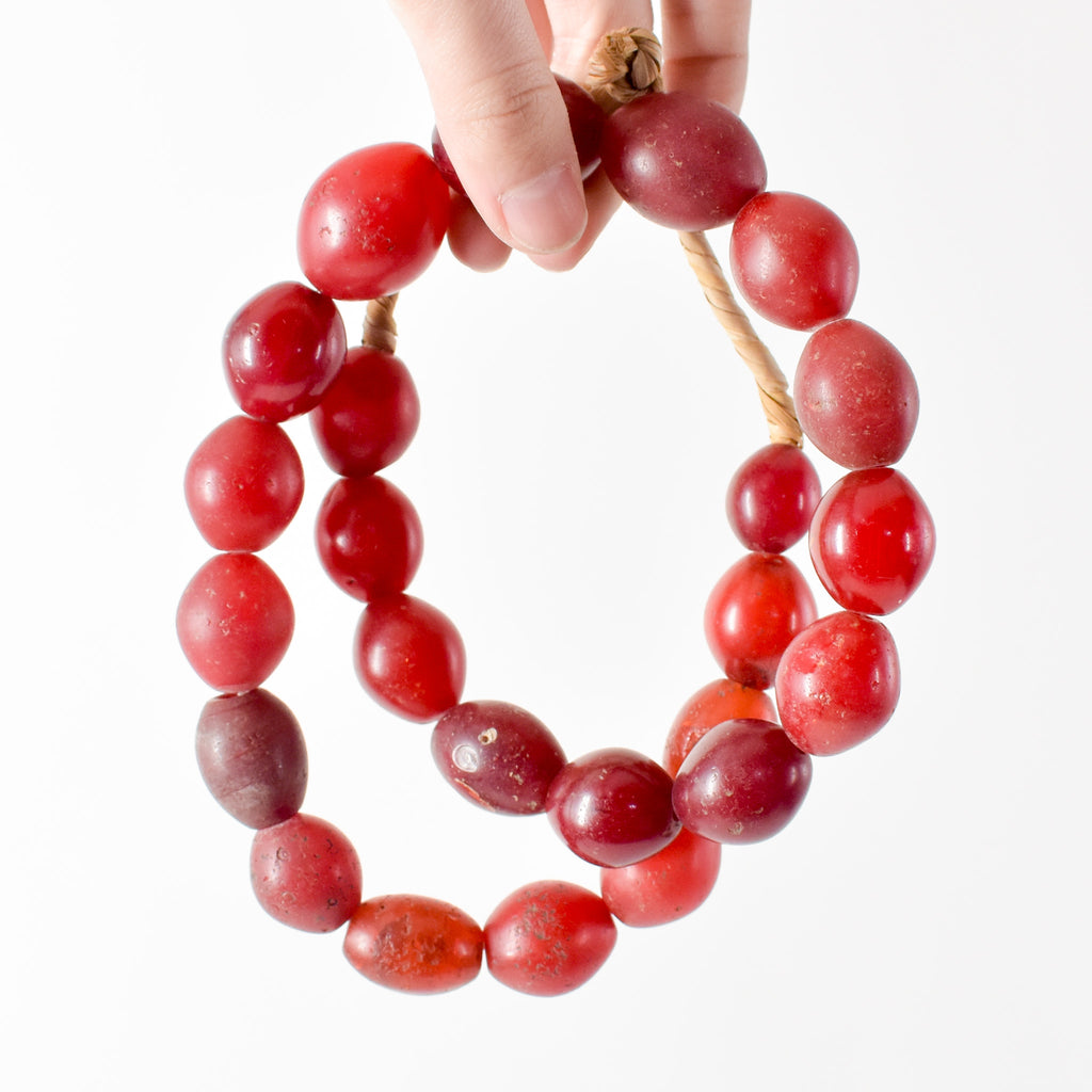 Pigeon Egg Red Trade Beads