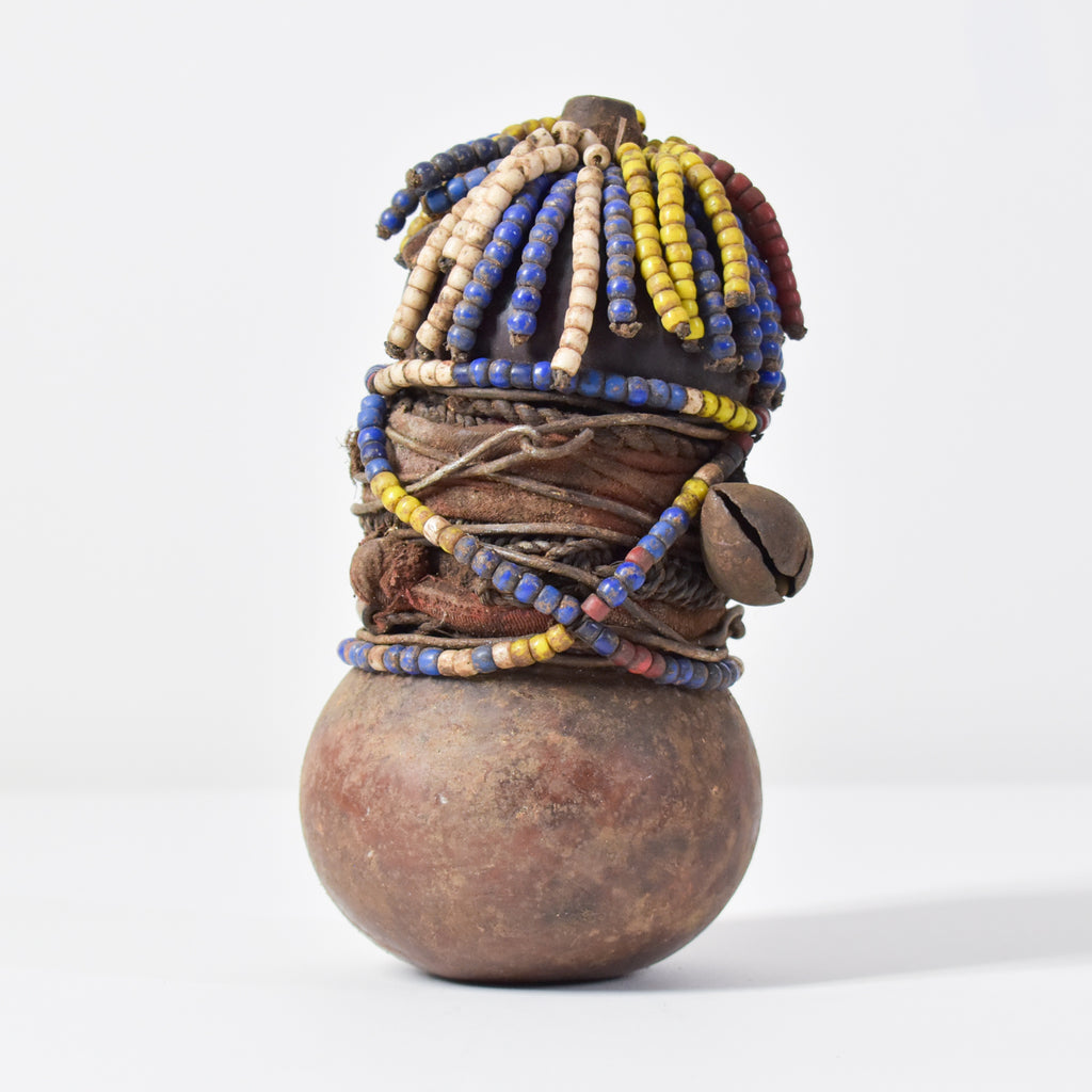 Nyamwezi Beaded Fertility Doll Gourd Tanzania