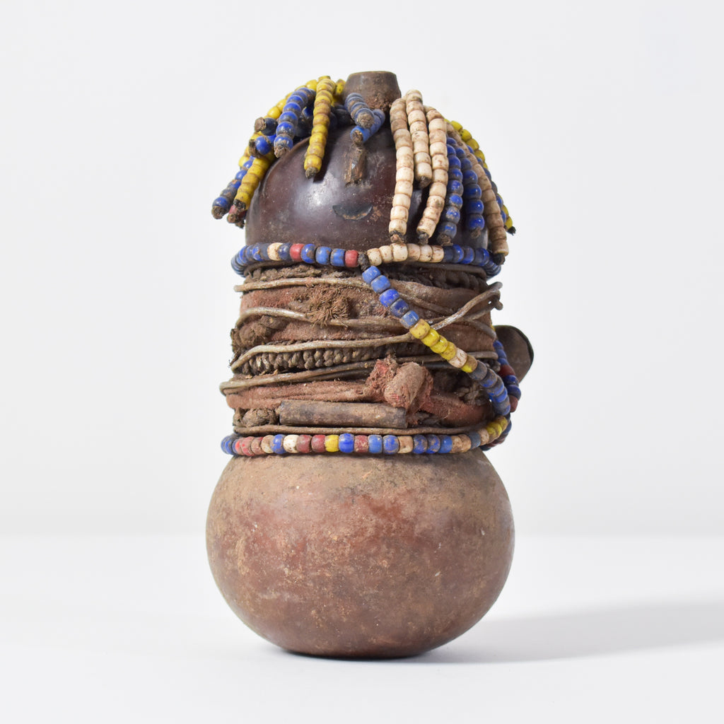 Nyamwezi Beaded Fertility Doll Gourd Tanzania