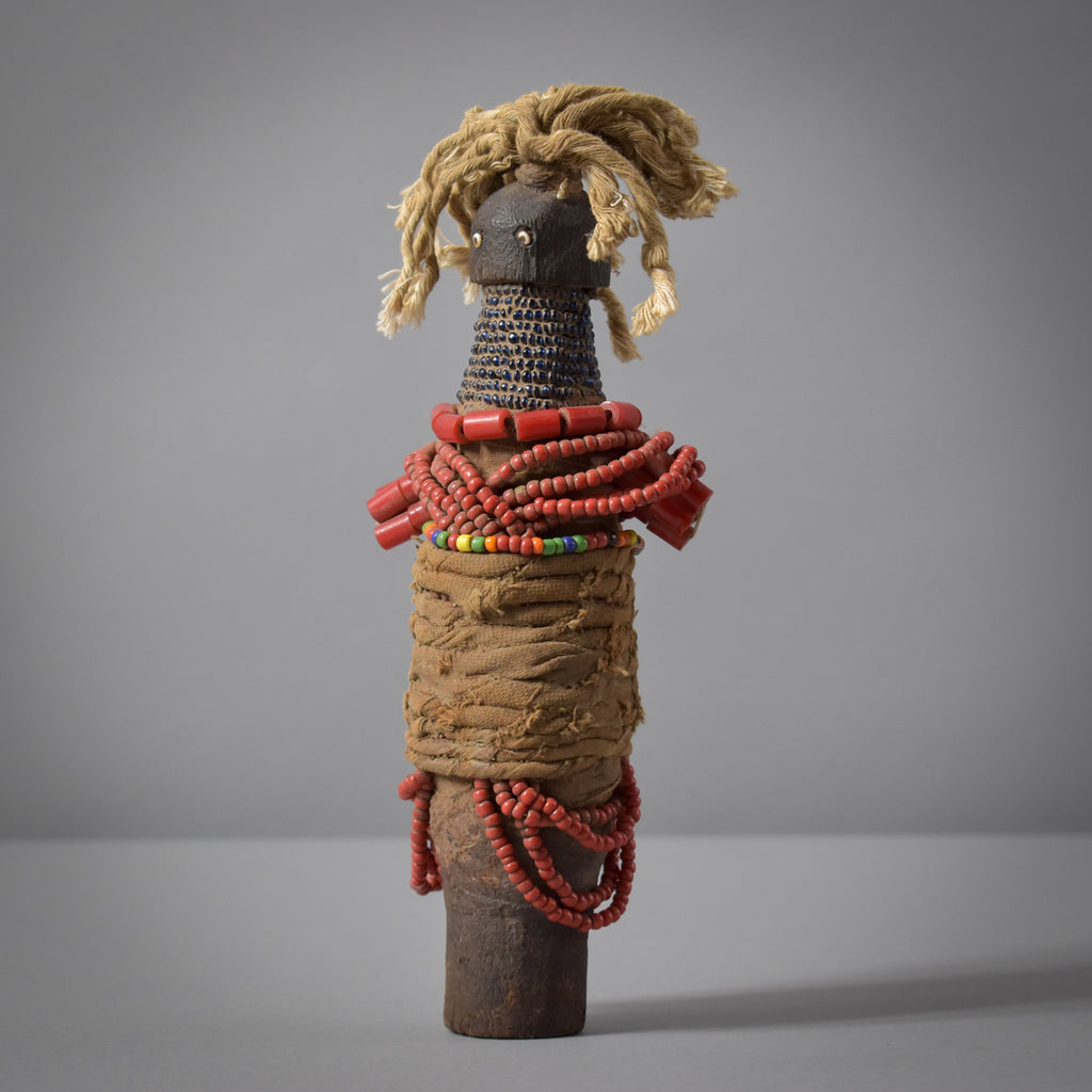 Original Namchi Namji Beaded Fertility Doll Cameroon