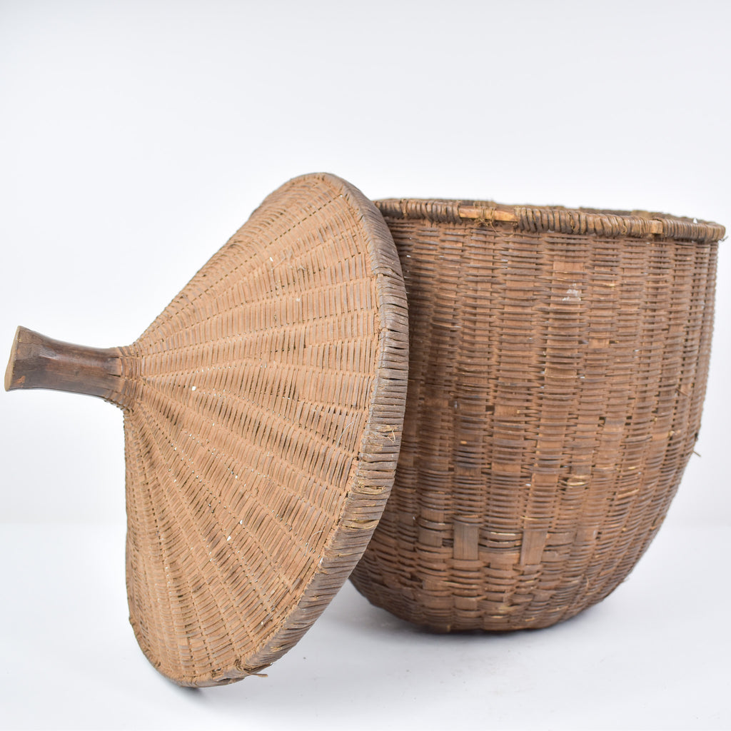 Tutsi Basket with Lid Rwanda