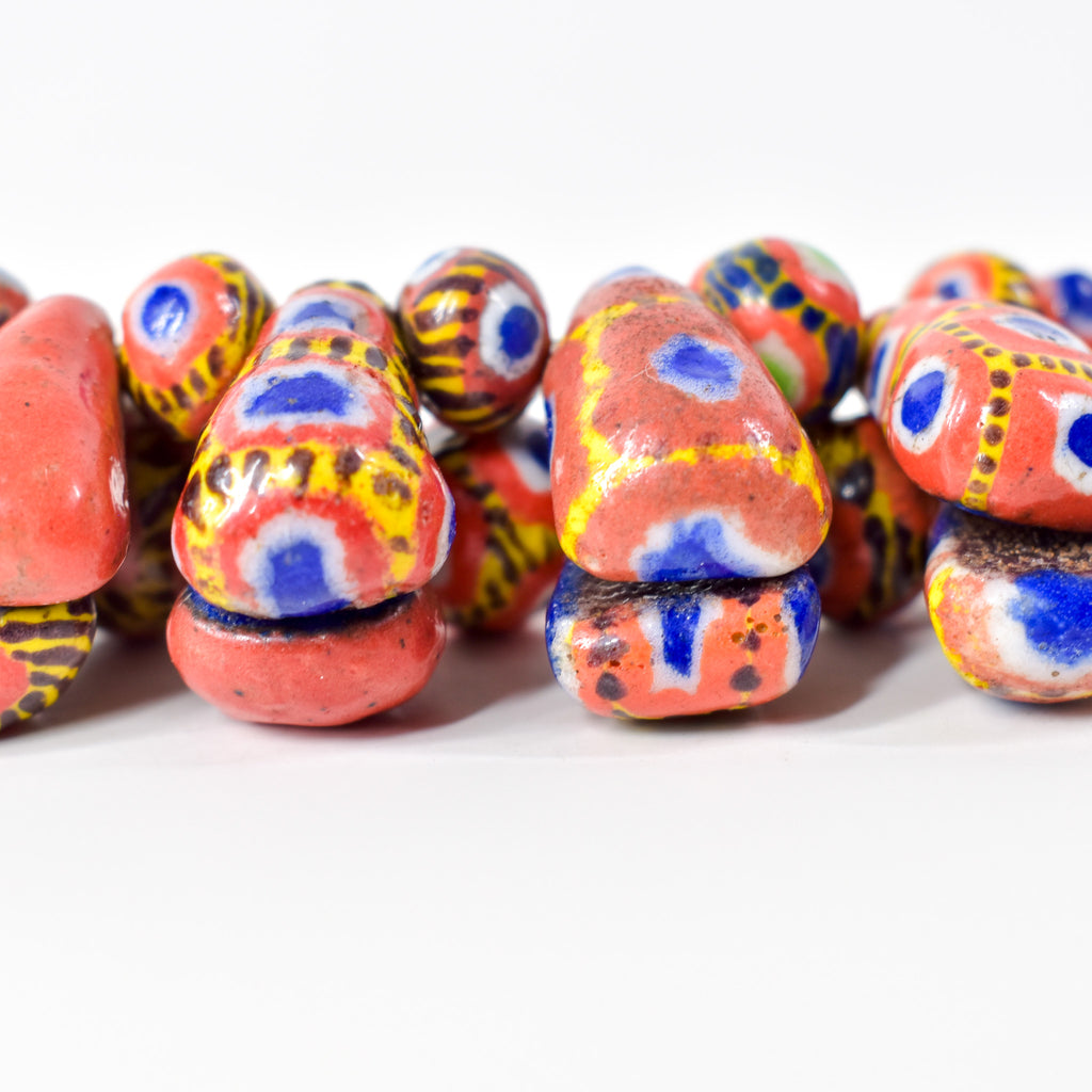 Kiffa Beads Contemporary Using Ancient Techniques Mauritania 34 Inch