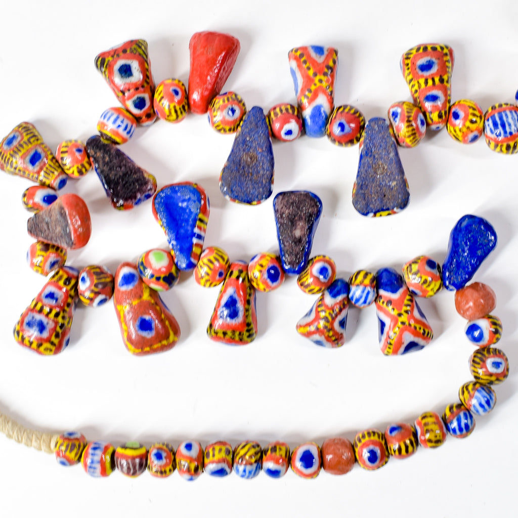 Kiffa Beads Contemporary Using Ancient Techniques Mauritania 34 Inch