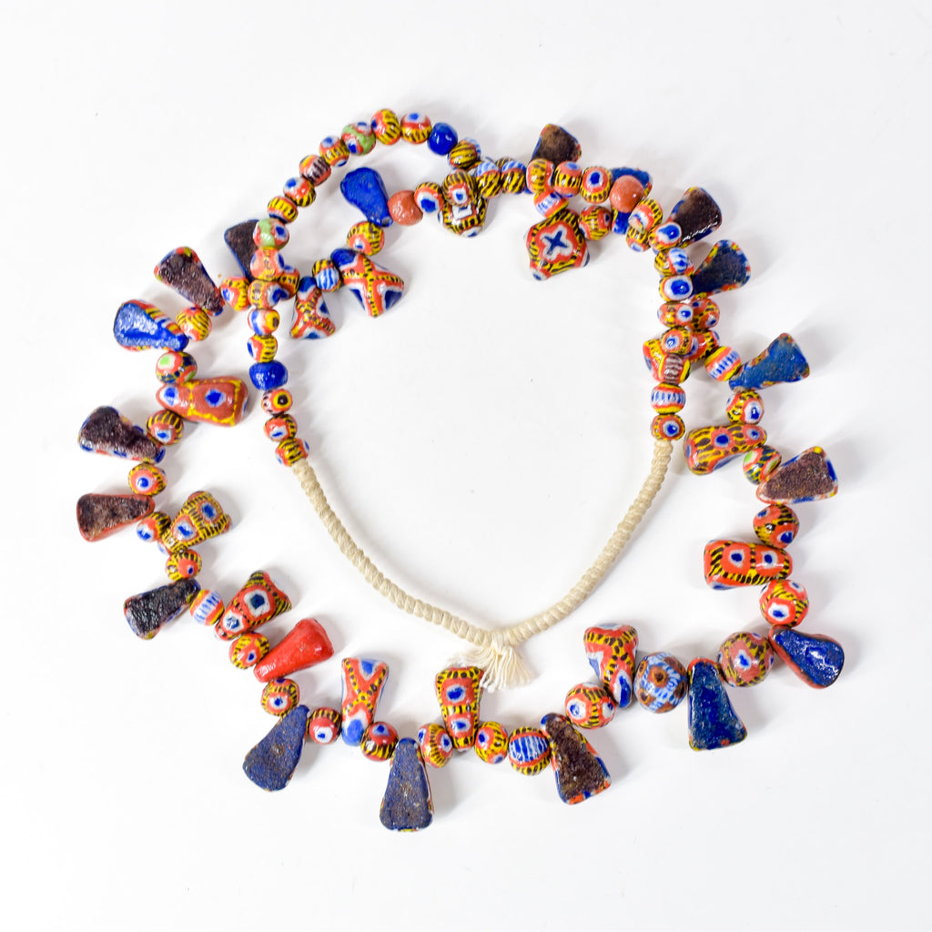 Kiffa Beads Contemporary Using Ancient Techniques Mauritania 34 Inch