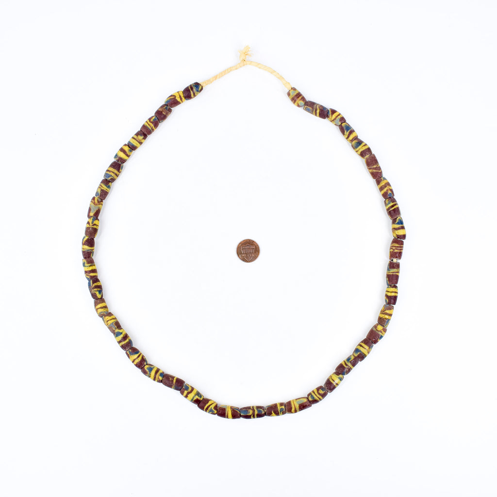 Krobo "Recycled" Powder Glass Beads 30 Inch