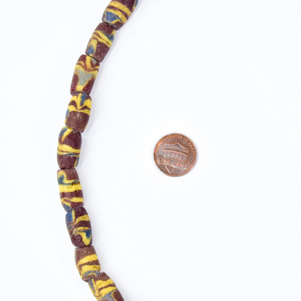 Krobo "Recycled" Powder Glass Beads 30 Inch
