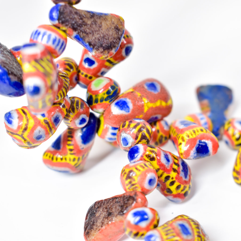 Kiffa Beads Contemporary Using Ancient Techniques Mauritania 34 Inch