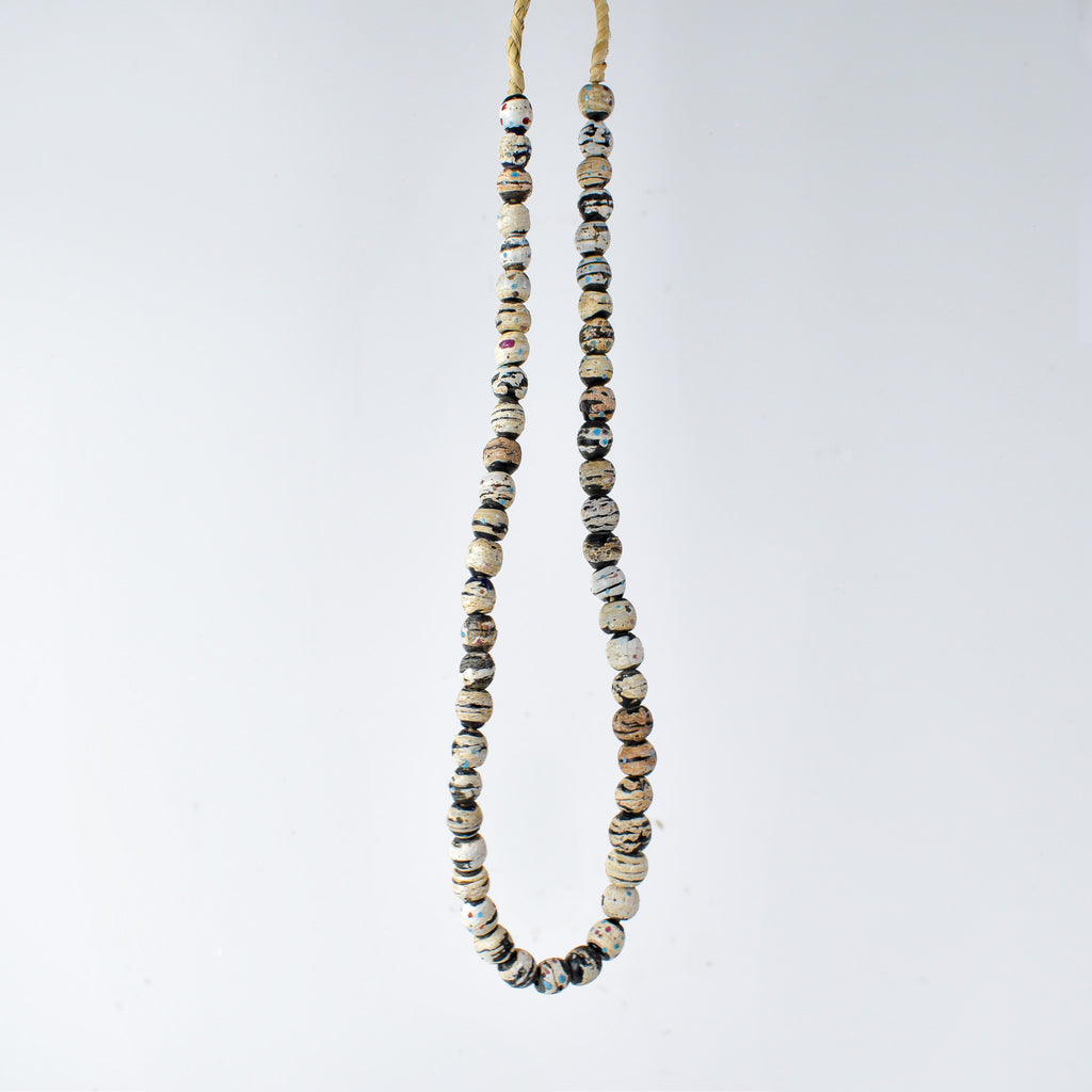 Venetian Dotted White Trade Beads