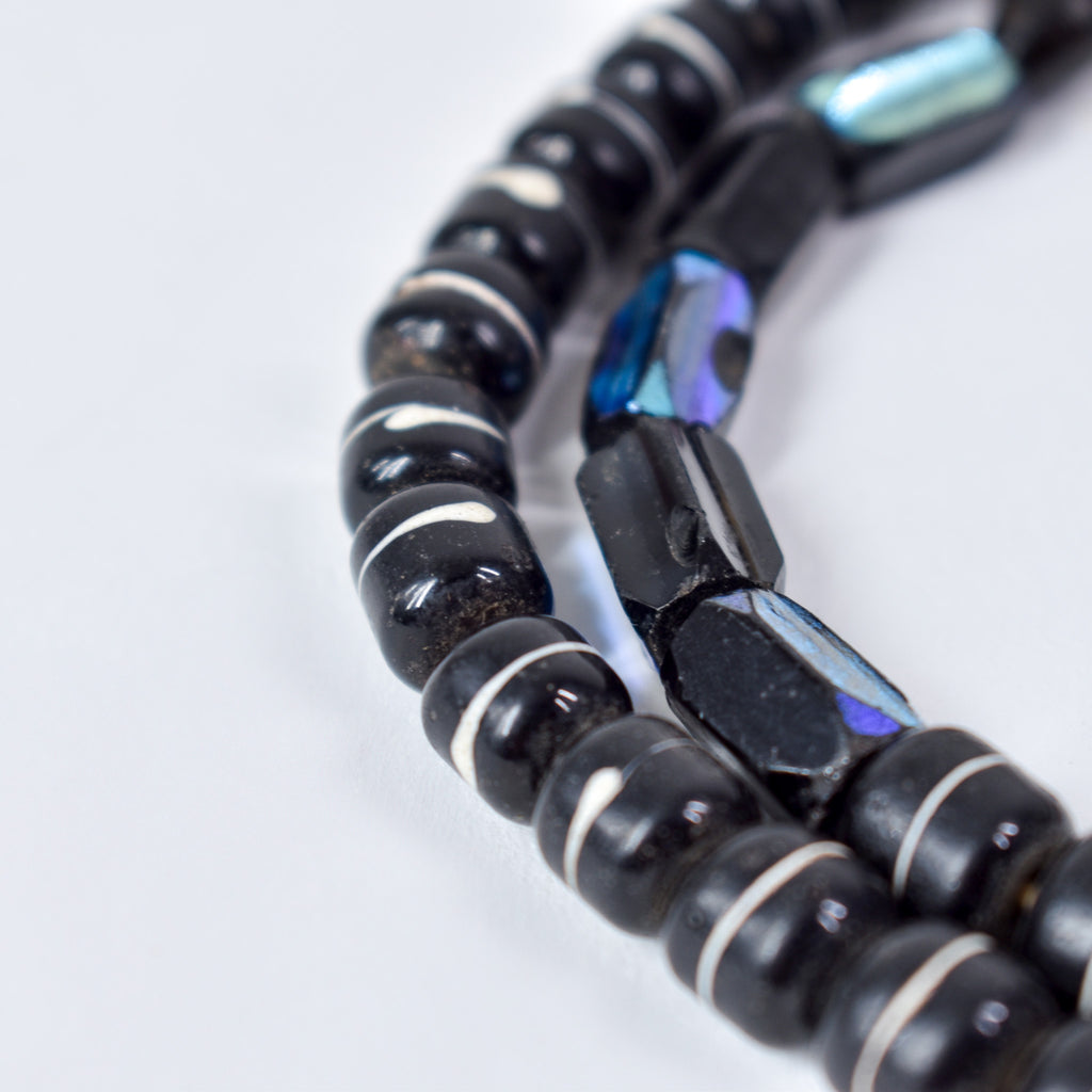 Bohemian Black and White Trade Beads