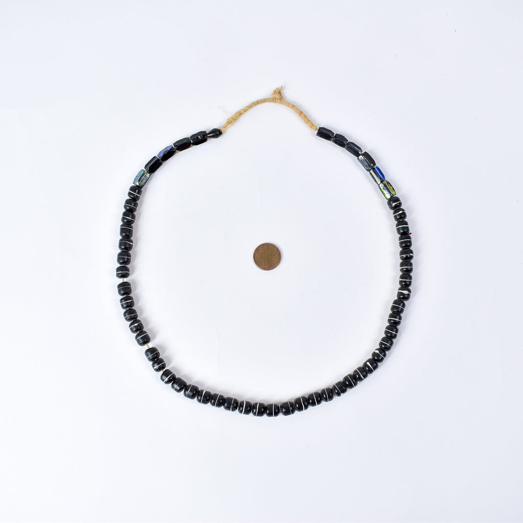 Bohemian Black and White Trade Beads