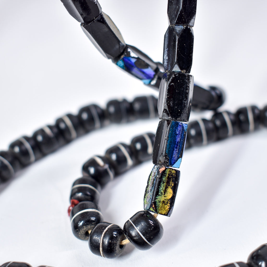 Bohemian Black and White Trade Beads