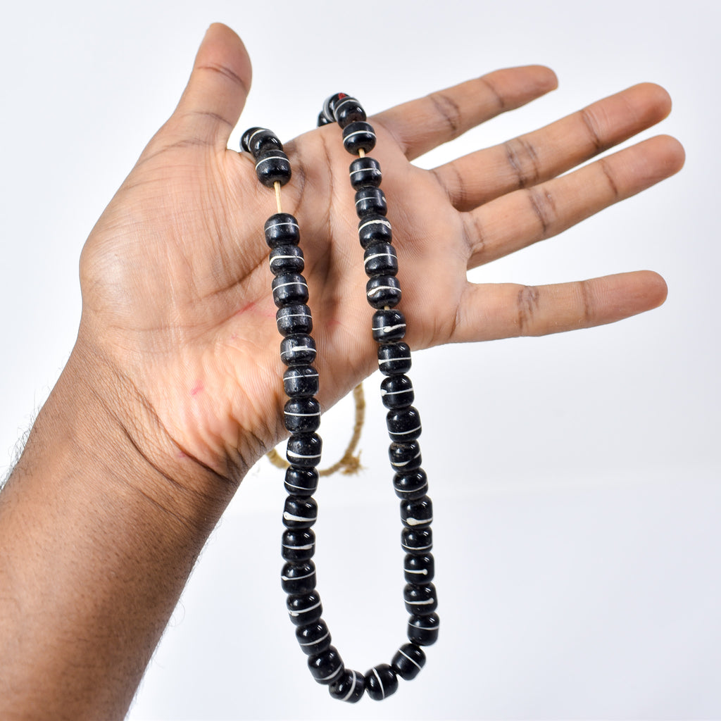 Bohemian Black and White Trade Beads