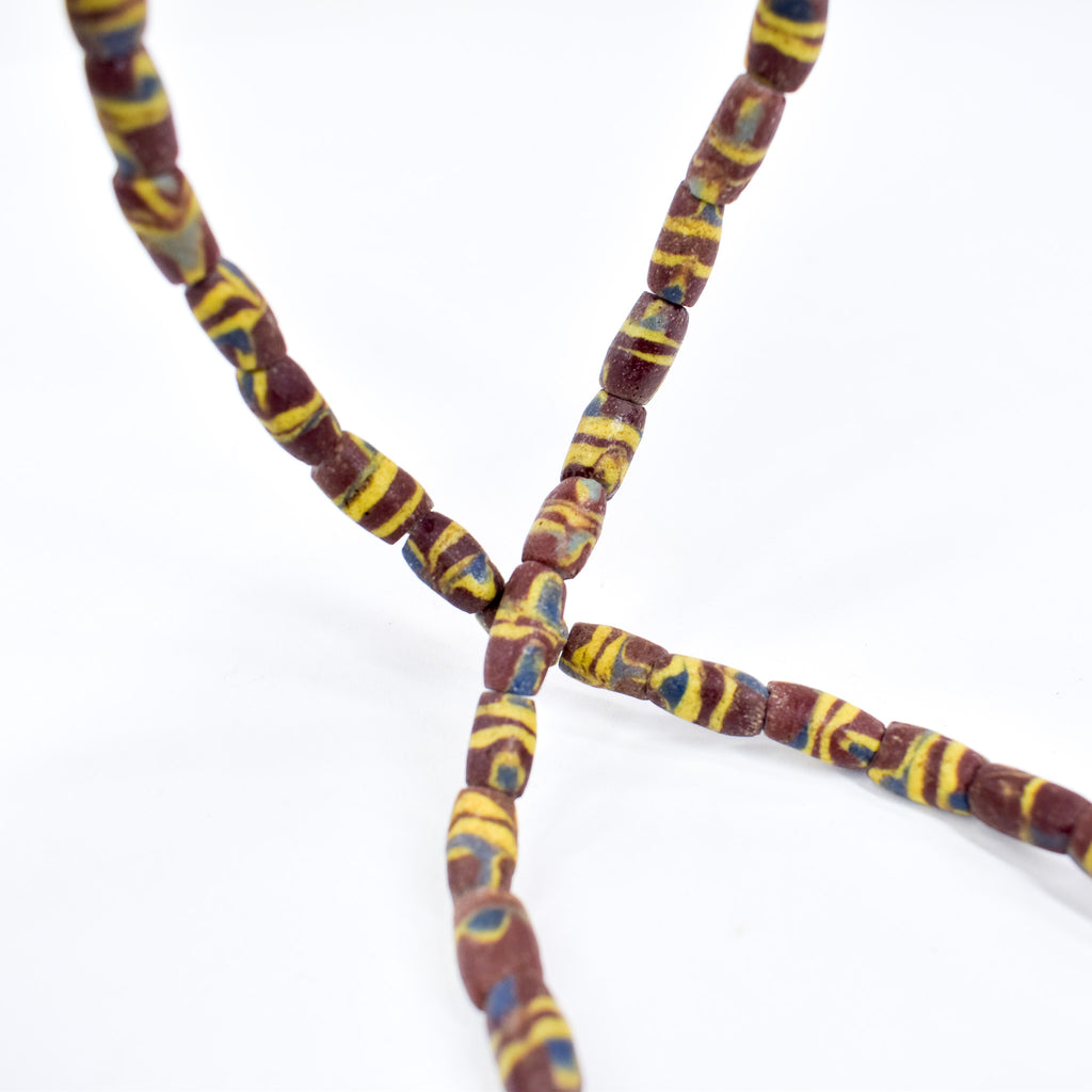 Krobo "Recycled" Powder Glass Beads 30 Inch