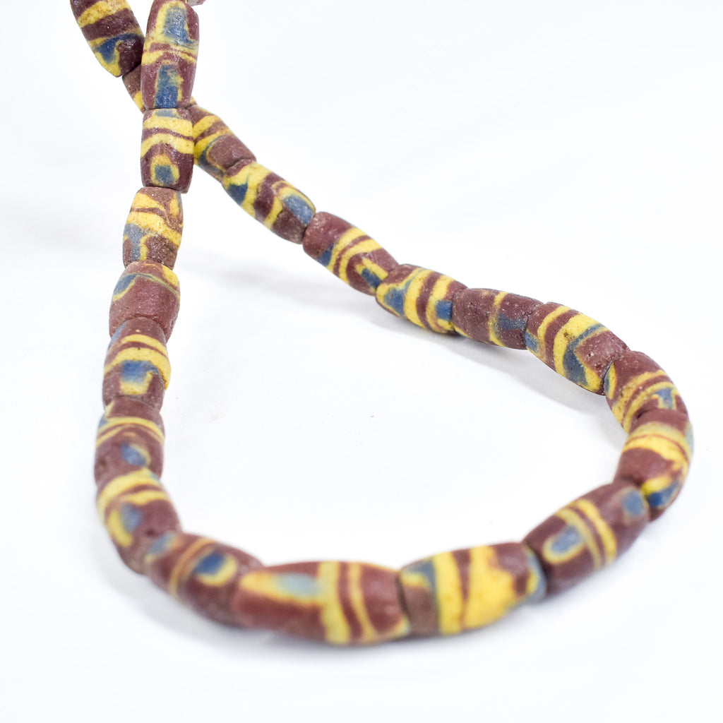 Krobo "Recycled" Powder Glass Beads 30 Inch