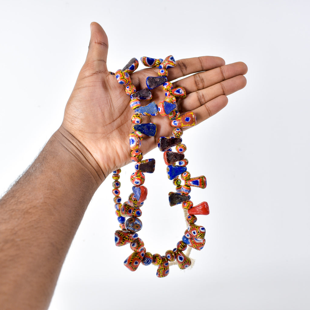 Kiffa Beads Contemporary Using Ancient Techniques Mauritania 34 Inch