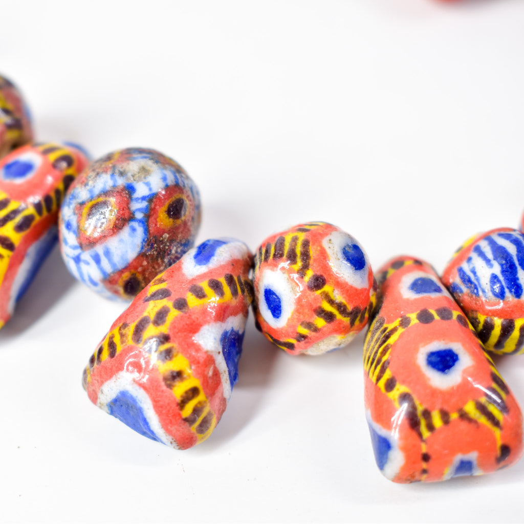 Kiffa Beads Contemporary Using Ancient Techniques Mauritania 34 Inch