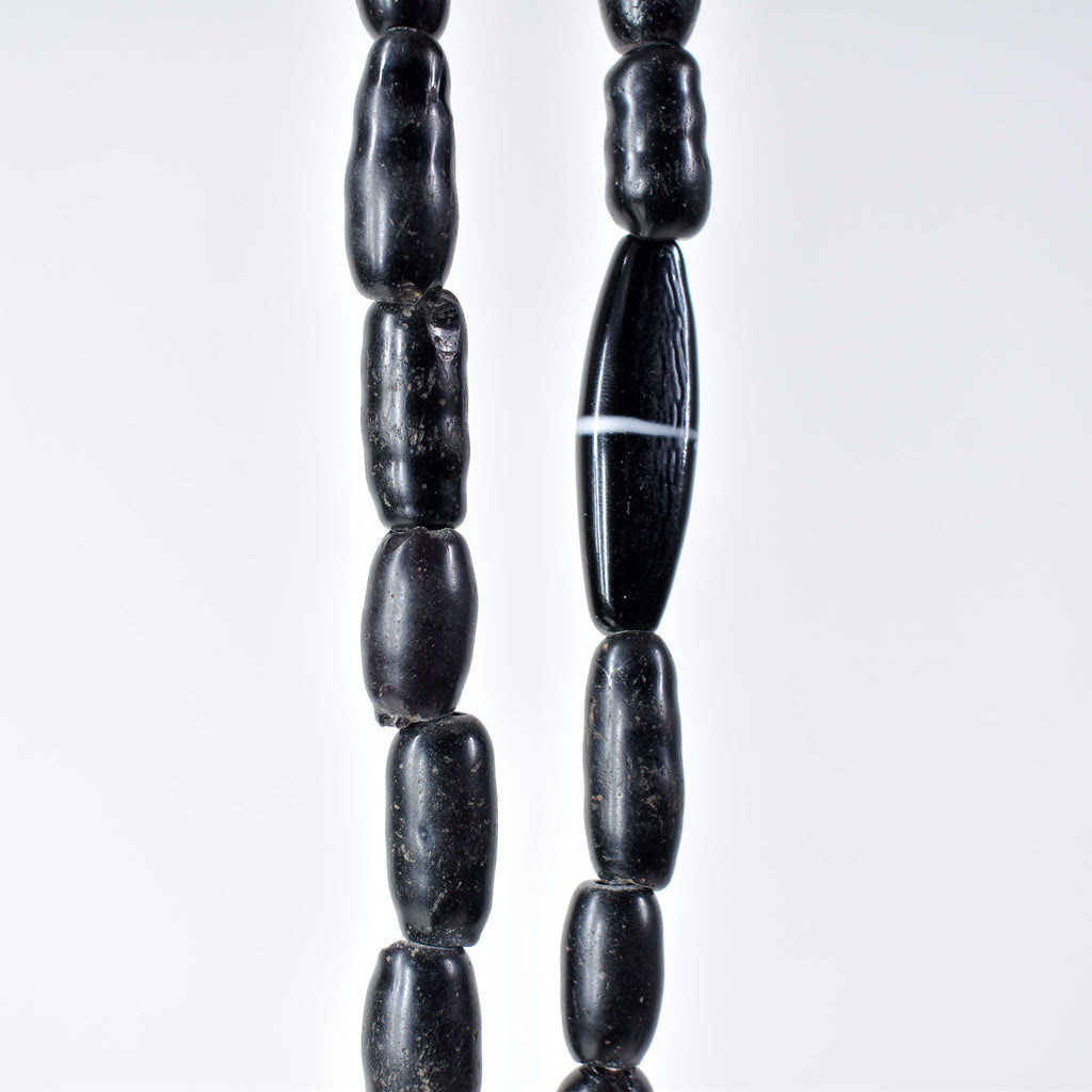 Amoeba Bohemian Black Trade Beads