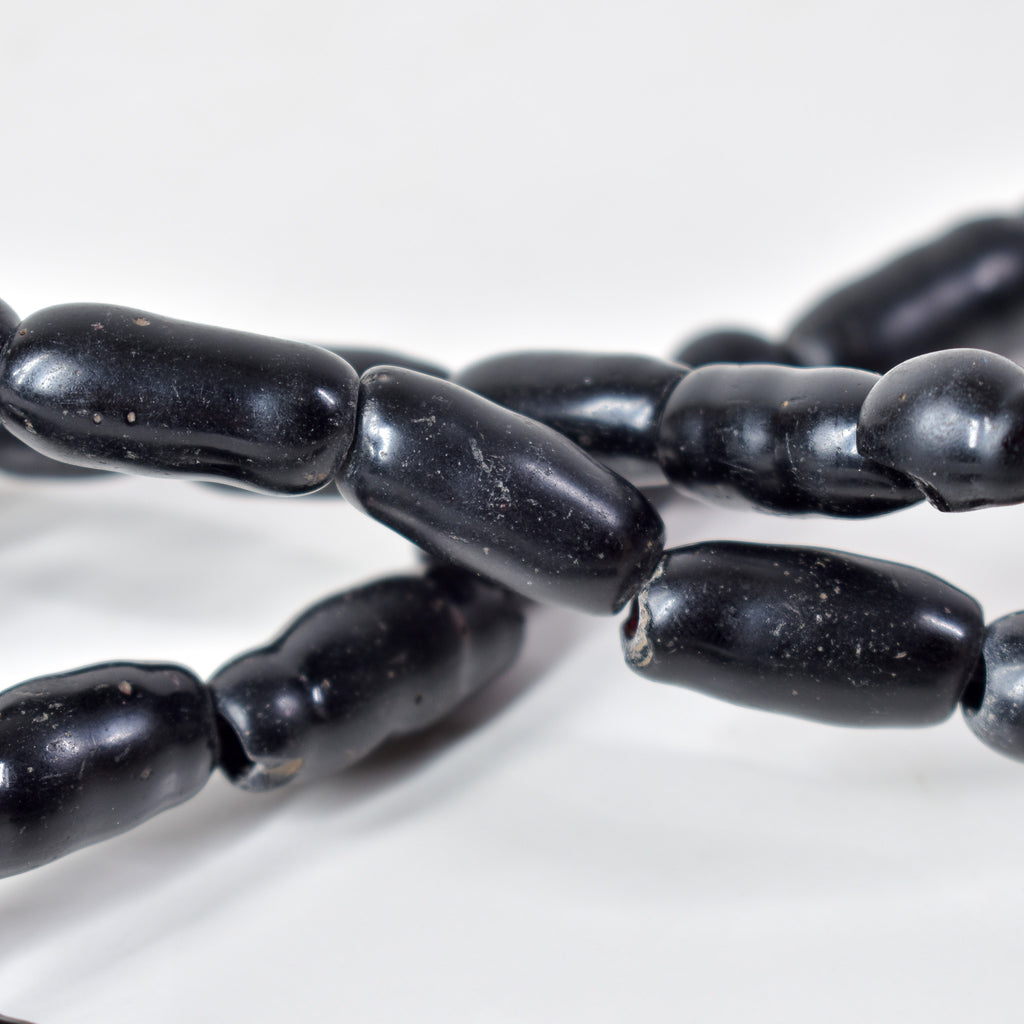Amoeba Bohemian Black Trade Beads