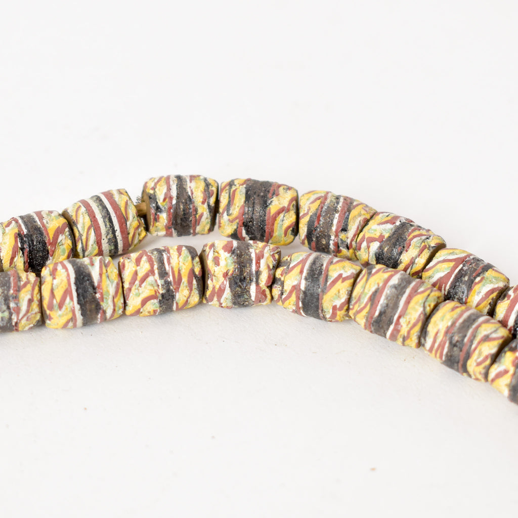 Kente Venetian Trade Beads 36 Inch