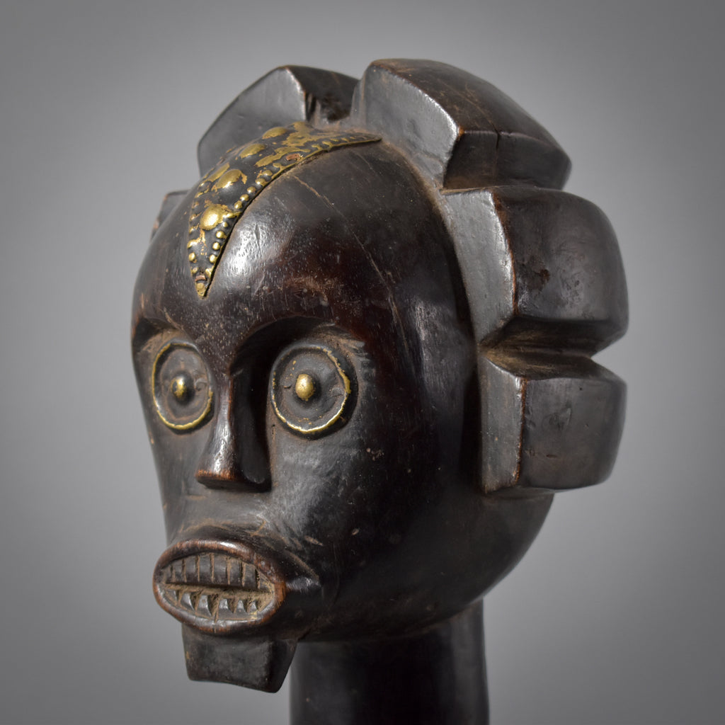 Male Fang Byeri Standing Reliquary Figure Gabon