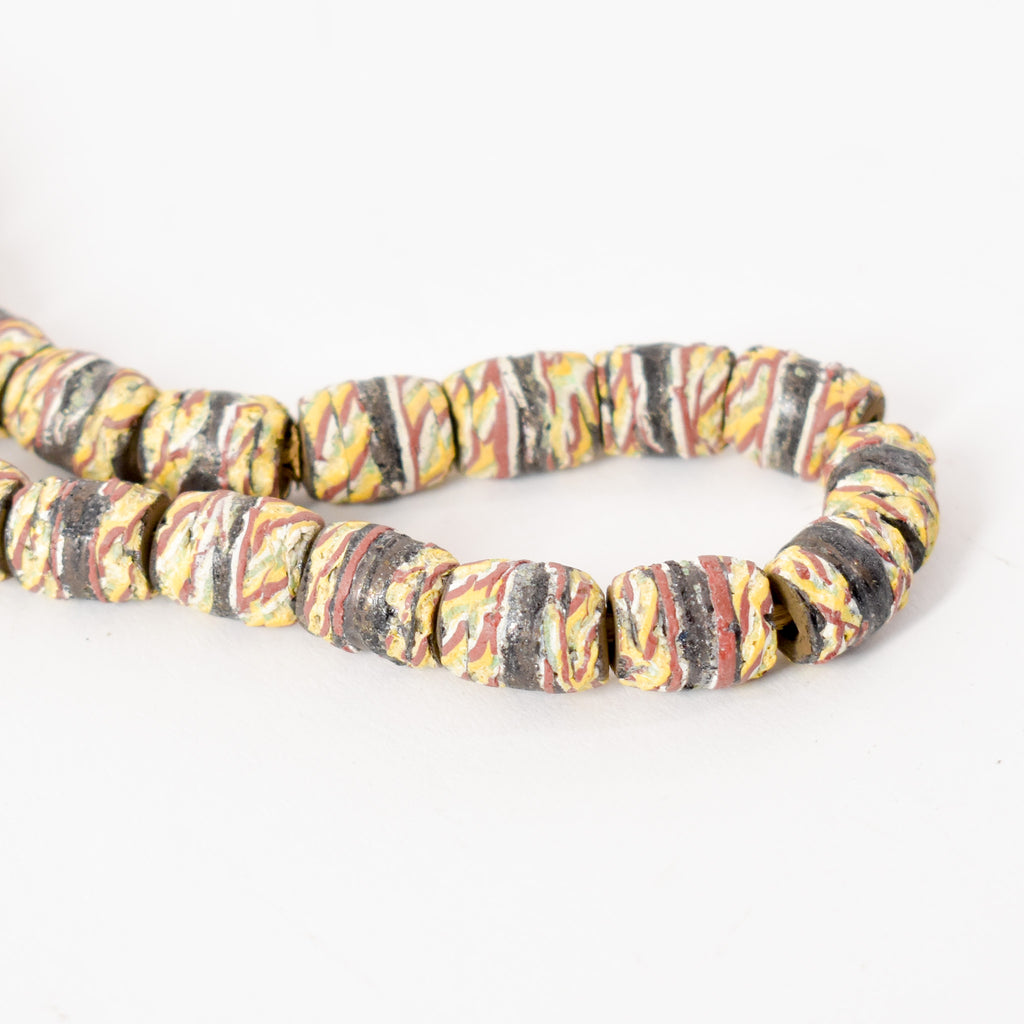 Kente Venetian Trade Beads 36 Inch