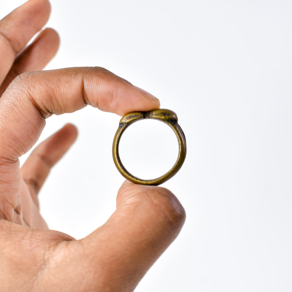 2 Tibetan Dorje Brass Rings