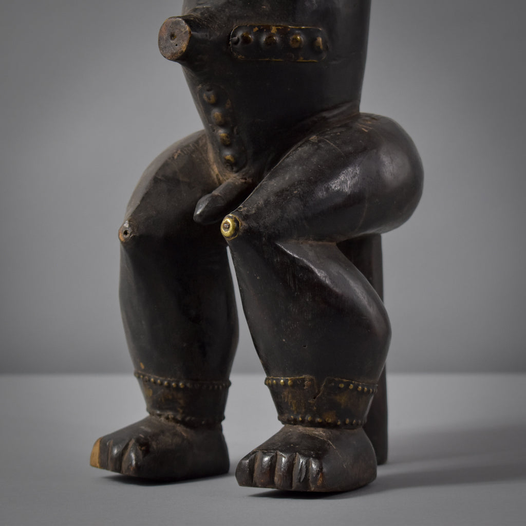 Male Fang Byeri Standing Reliquary Figure Gabon