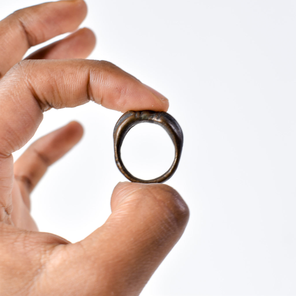2 Tibetan Dorje Brass Rings
