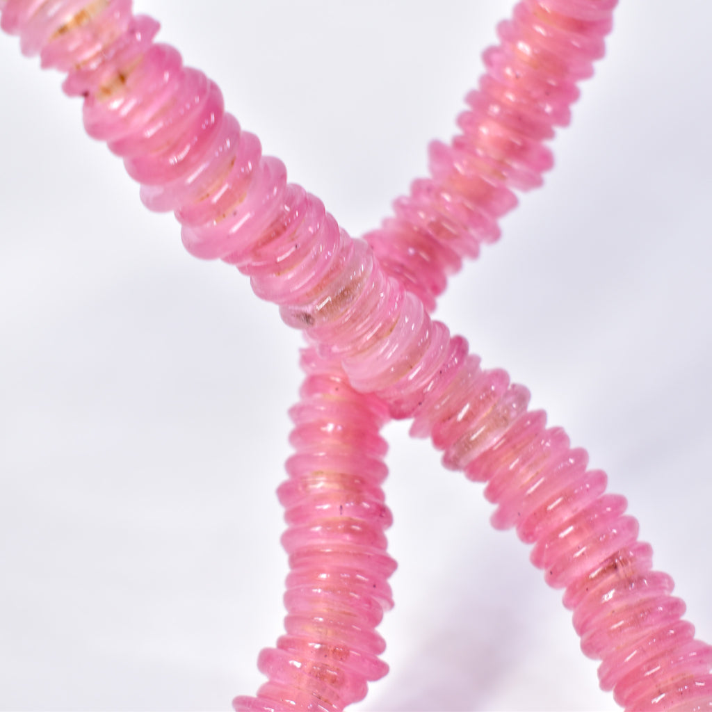 Italian Glass Rings Light Pink Trade Beads