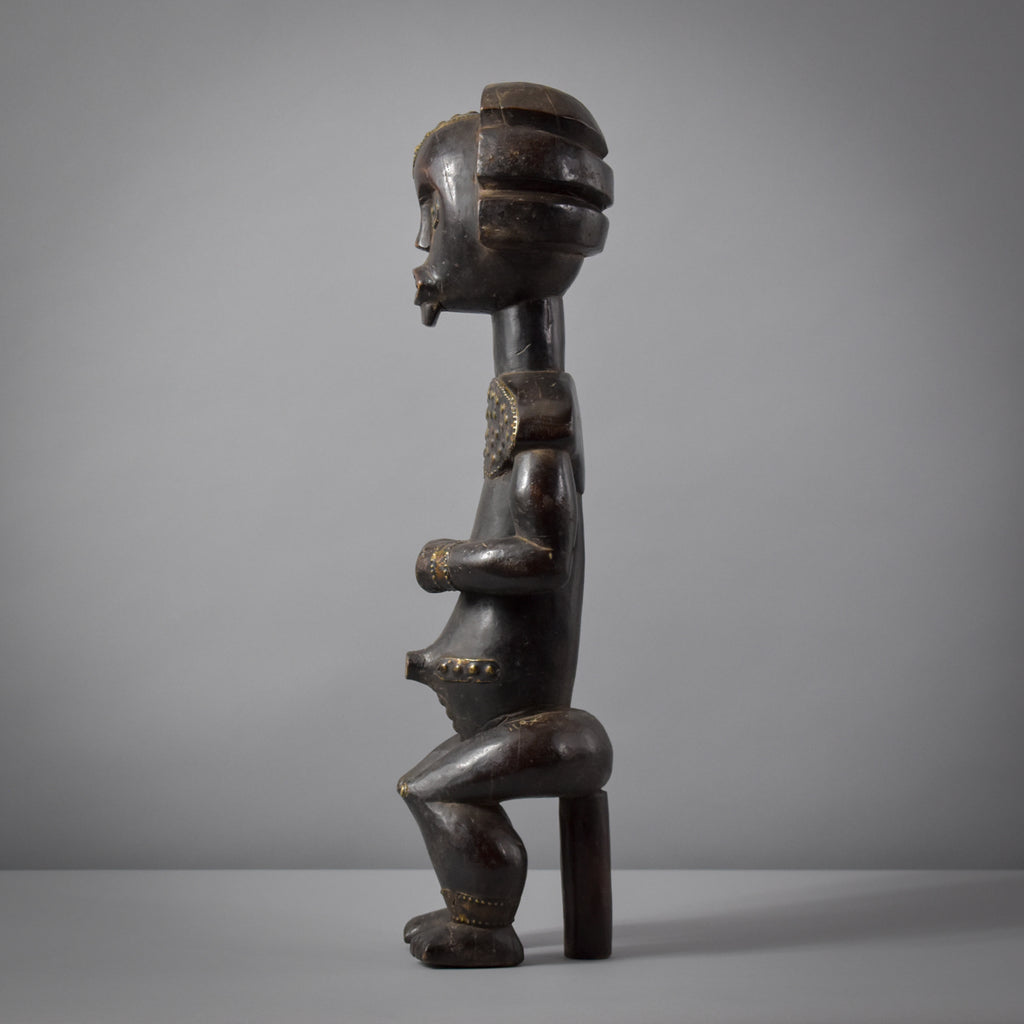 Male Fang Byeri Standing Reliquary Figure Gabon