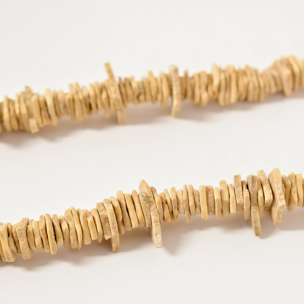 Ostrich Egg Shell Heishi Trade Beads