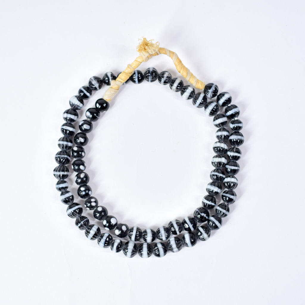 Dogtooth Ruffle and Bohemian Skunk Trade Beads