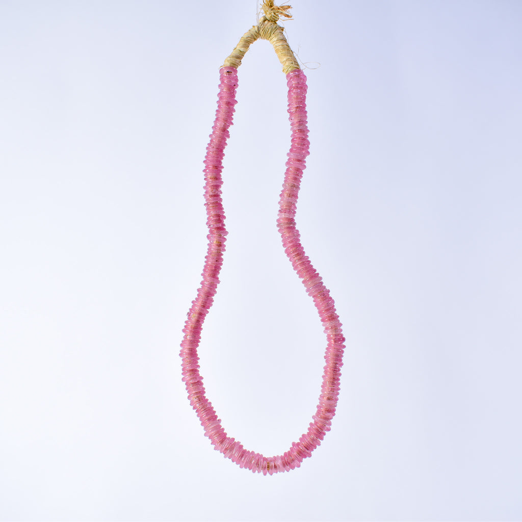 Italian Glass Rings Light Pink Trade Beads