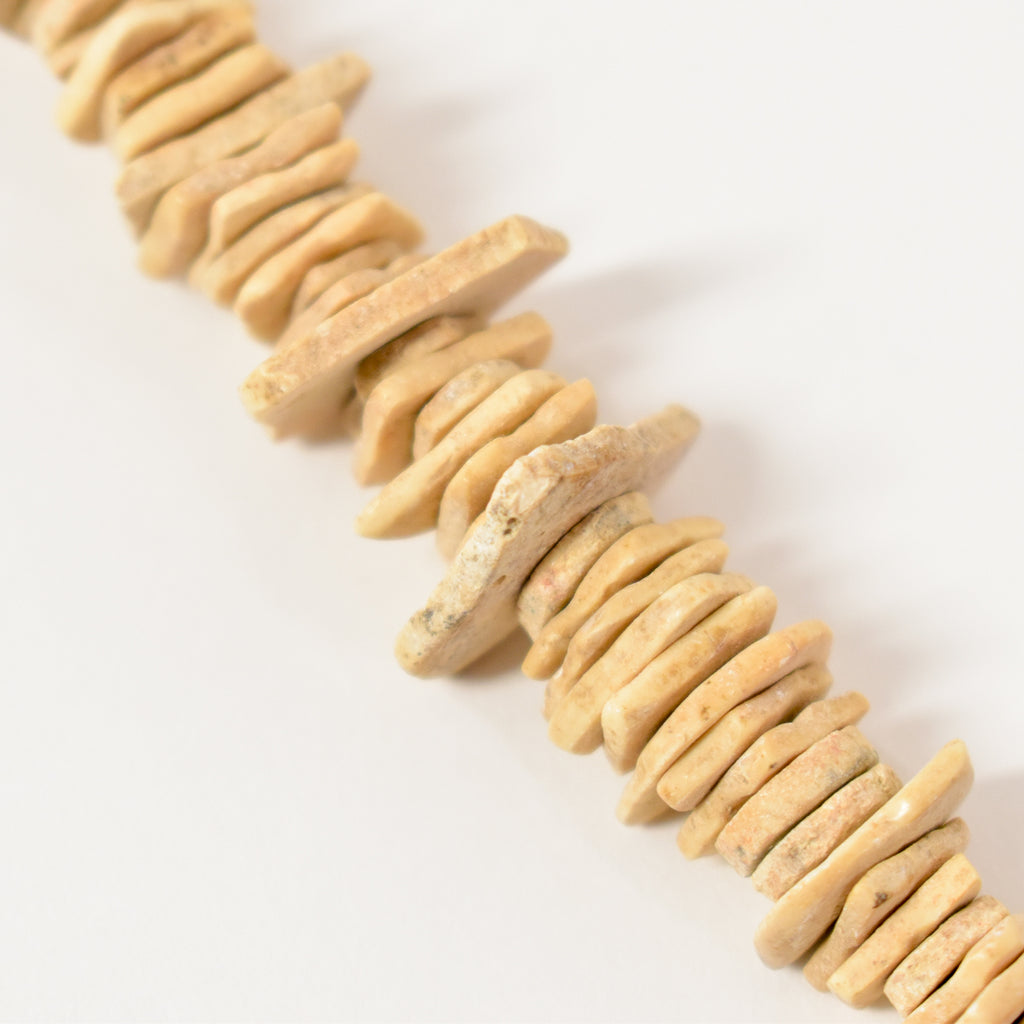 Ostrich Egg Shell Heishi Trade Beads