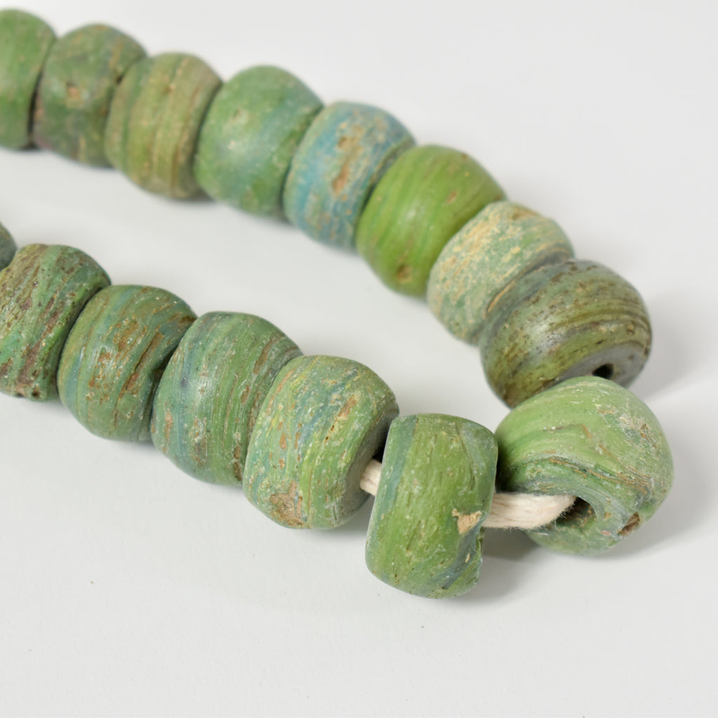 Green Hebron Trade Beads