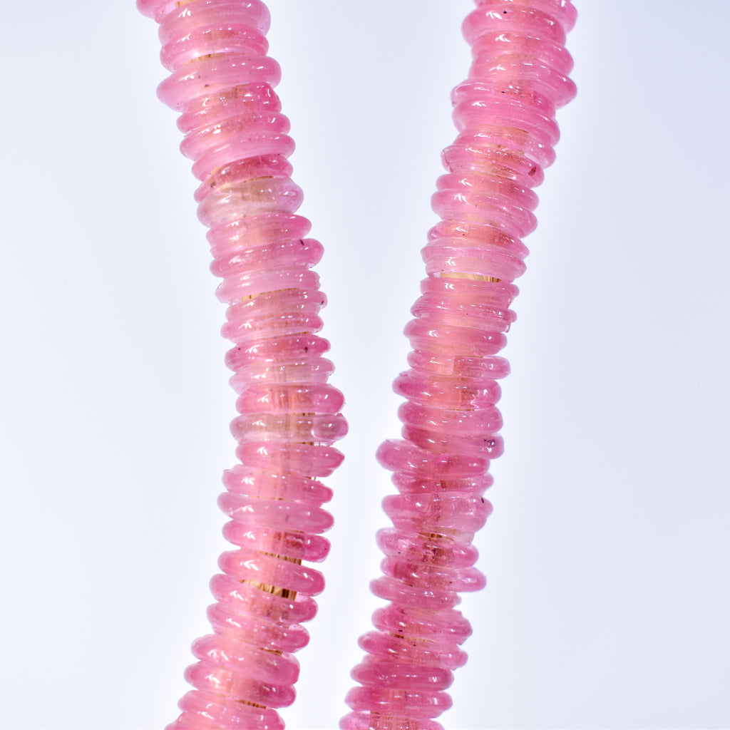 Italian Glass Rings Light Pink Trade Beads