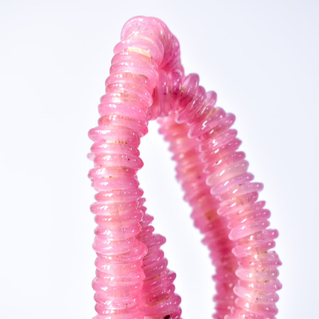 Italian Glass Rings Light Pink Trade Beads
