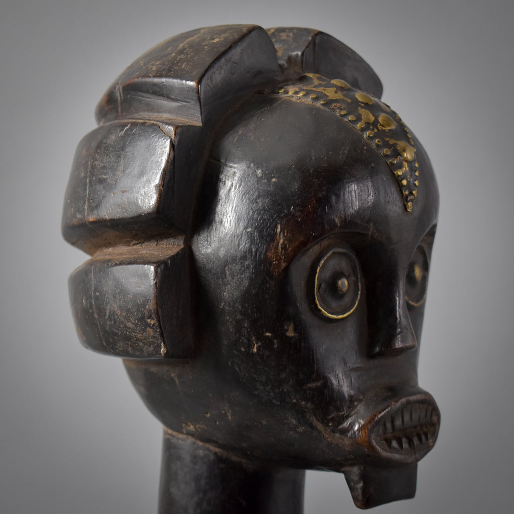 Male Fang Byeri Standing Reliquary Figure Gabon