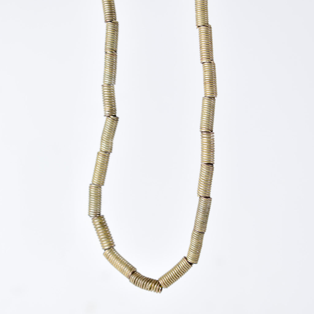 Silver Color Metal Coil Trade Beads Ethiopia