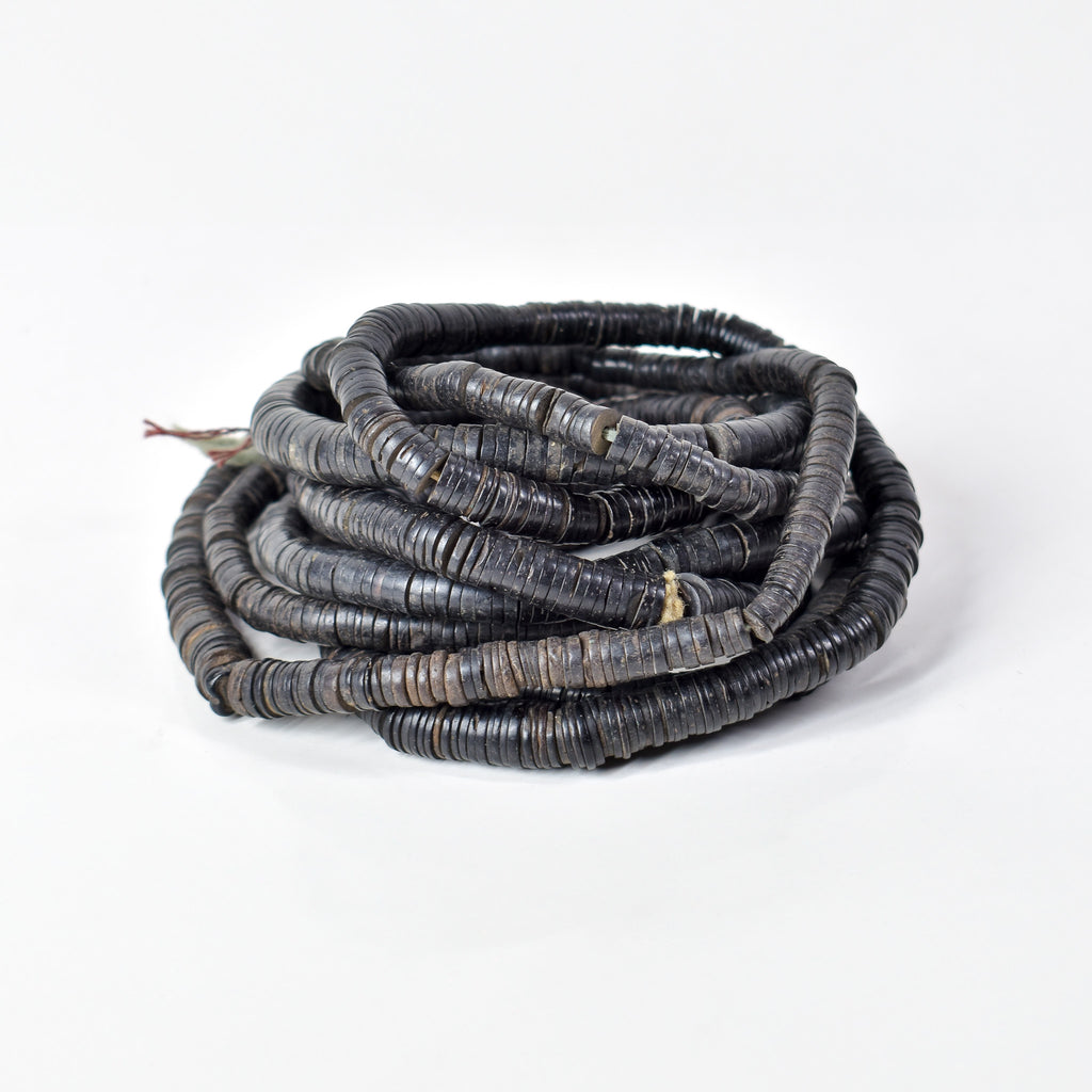3 Strands Coconut Shell Heishi Beads 30 Inch
