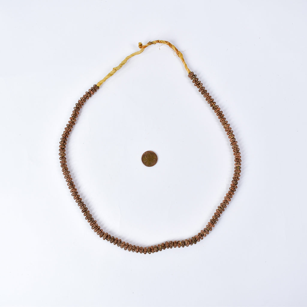 4 Strands Copper Coil Trade Beads Mali