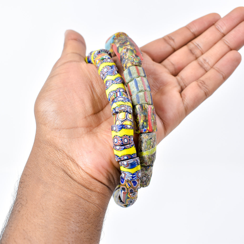 Millefiori Mixed Venetian Trade Beads Henry Collection
