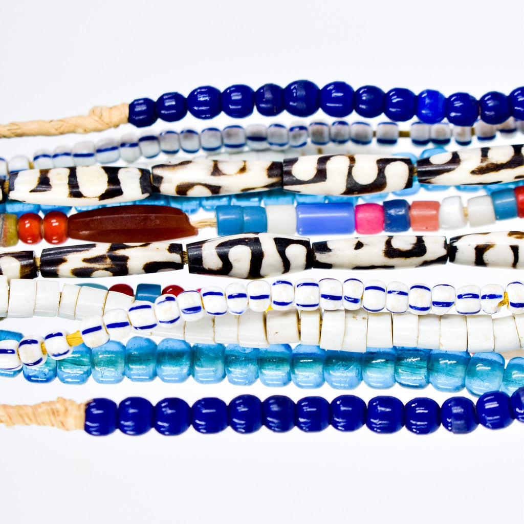 6 Strands Mixed Trade Bead Grab Bag